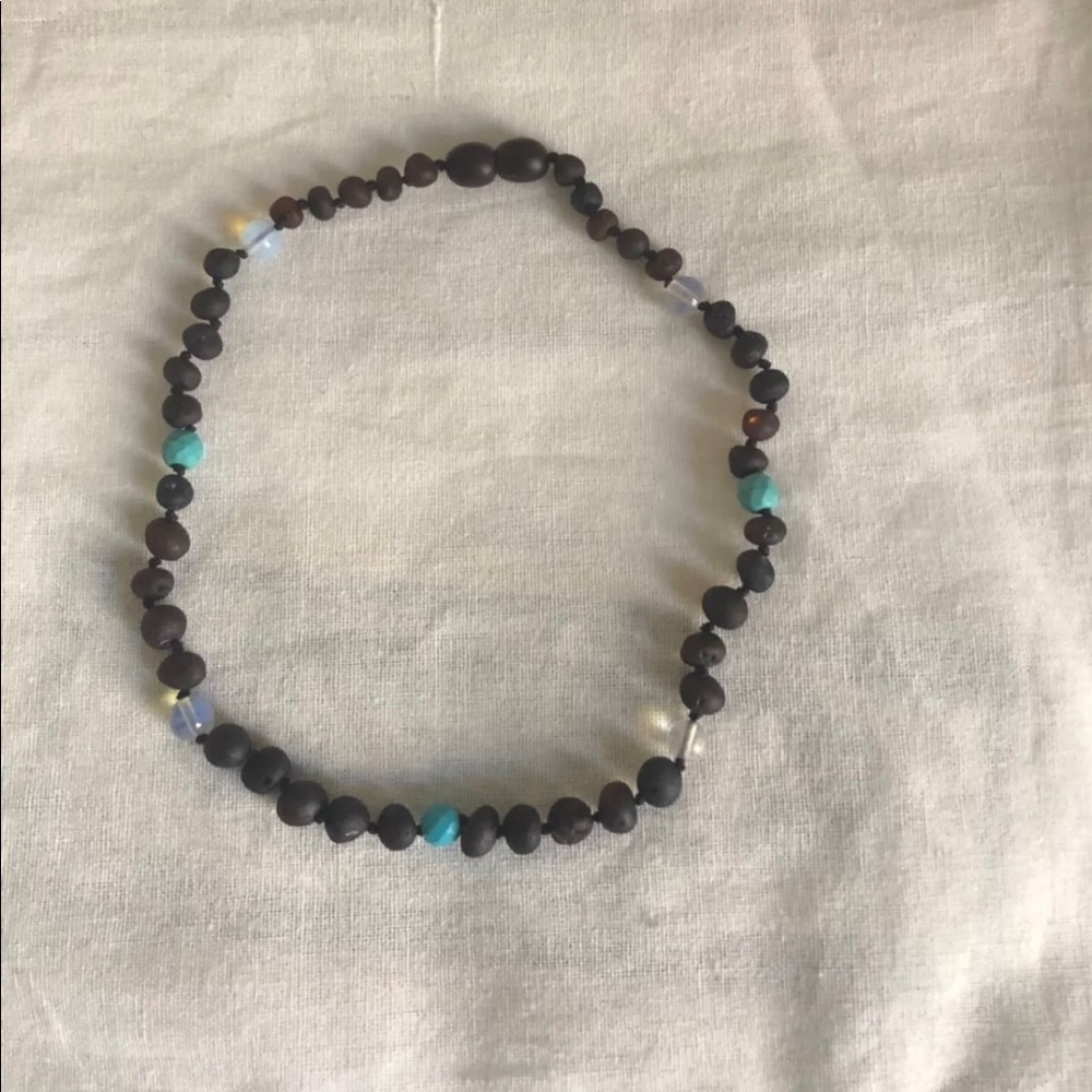 Amber teething necklace